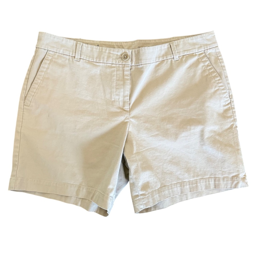 Talbots Women's Size‎ 10P Khaki The Weekend Short Cotton Blend Preppy Classic